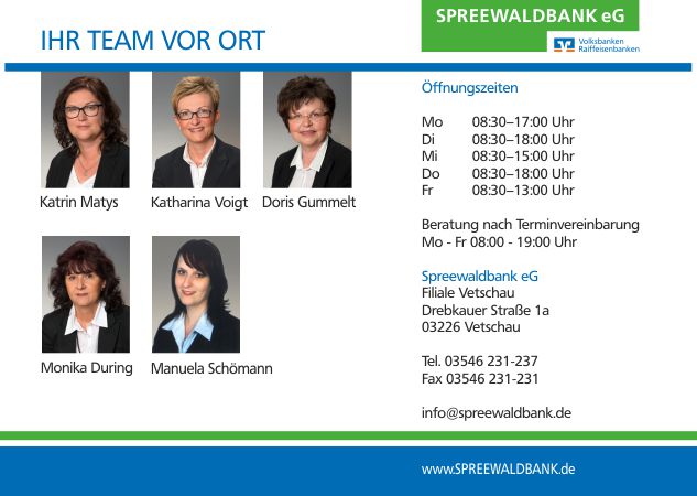Bautagebuch Vetschau Spreewaldbank Eg